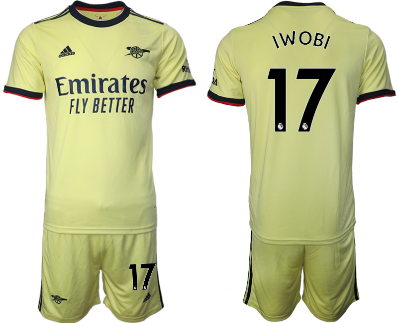 Men 2021-2022 Club Arsenal away yellow #17 Soccer Jersey->arsenal jersey->Soccer Club Jersey